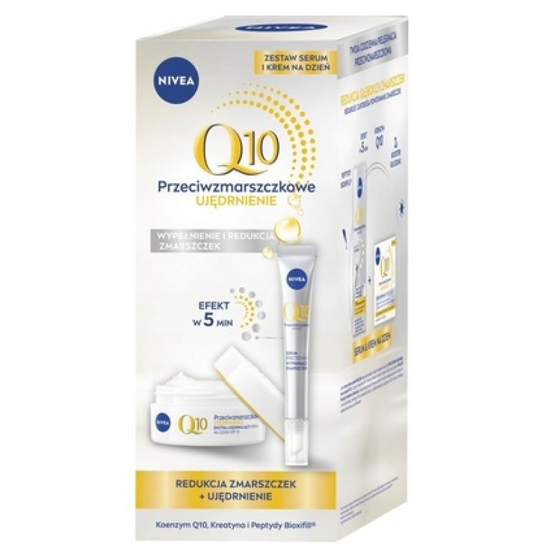 Nivea Q10 Anti-Wrinkle Firming Day Cream Spf 15 50ml Precision Wrinkle Filler Serum 15ml