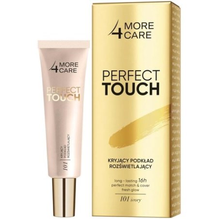 More4Care Perfect Touch Foundation with Illuminating Coverage and Hyaluronic Hydration