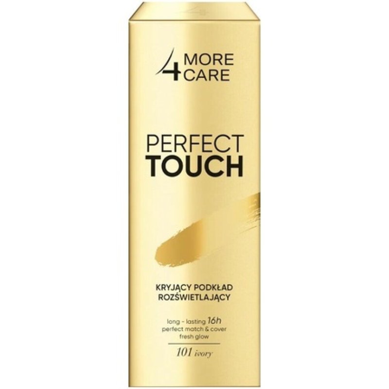 More4Care Perfect Touch Foundation with Illuminating Coverage and Hyaluronic Hydration