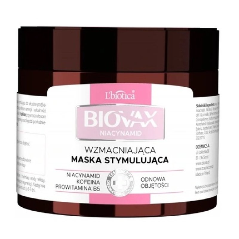Biovax Niacinamide Strengthening Stimulating Hair Mask 250 Ml