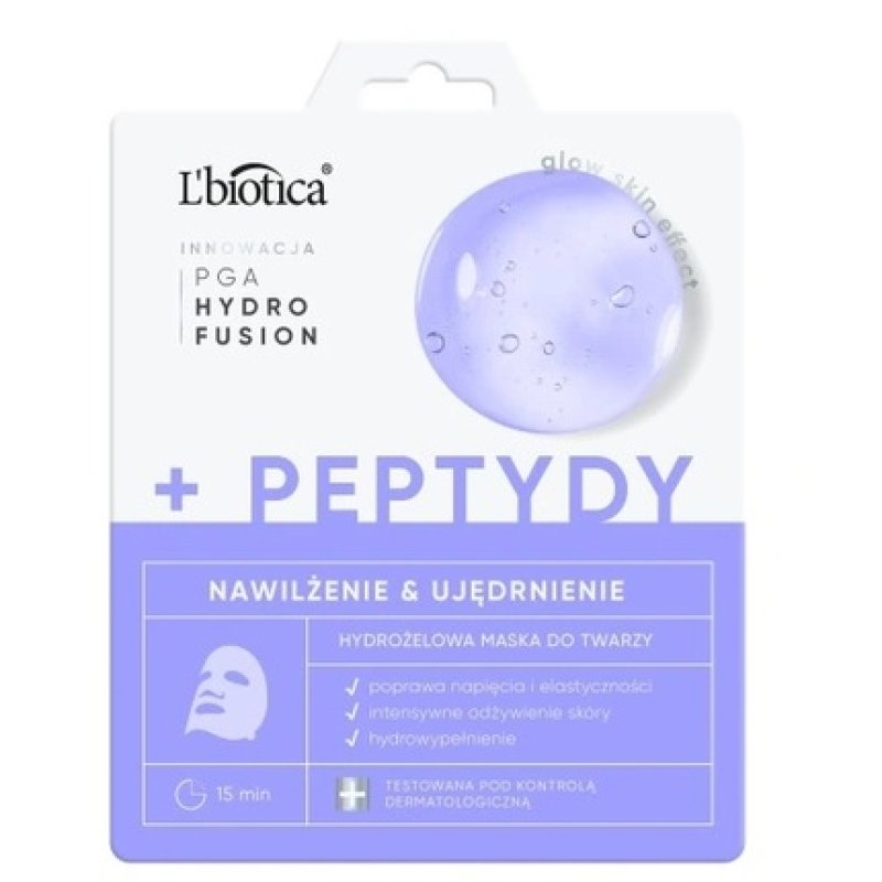 L'Biotica Peptide Hydrogel Facial Mask - 1 Pack For Moisturizing & Firming