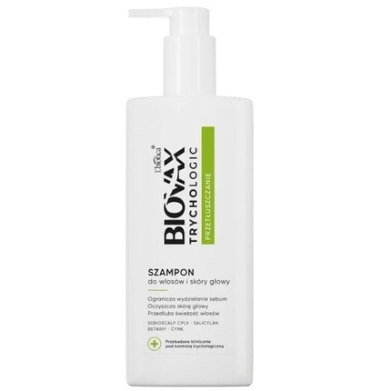 Biovax Trychologic Greasiness Shampoo For Hair And Scalp - 200 Ml