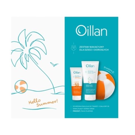 Oillan Sun Holiday Set Spf50 Emulsion 100 Ml Cream 200 Ml