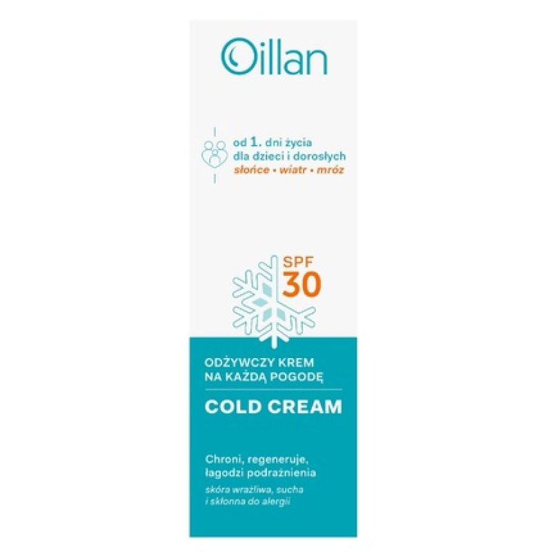 Oillan Nourishing Cream For All Weather Spf30 - 50 Ml