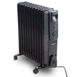 VOLTENO OIL-FILLED RADIATOR 11-FIN 2500W BLACK