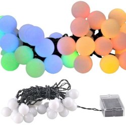 Polux Party Milky Solar Garland 30 LED 4000K 1.2V AA 400mAh Ni-MH IP44