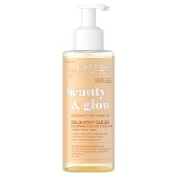 EVELINE Beauty & Glow Gentle Vegan Makeup Remover Oil with Antioxidant Properties 145ml
