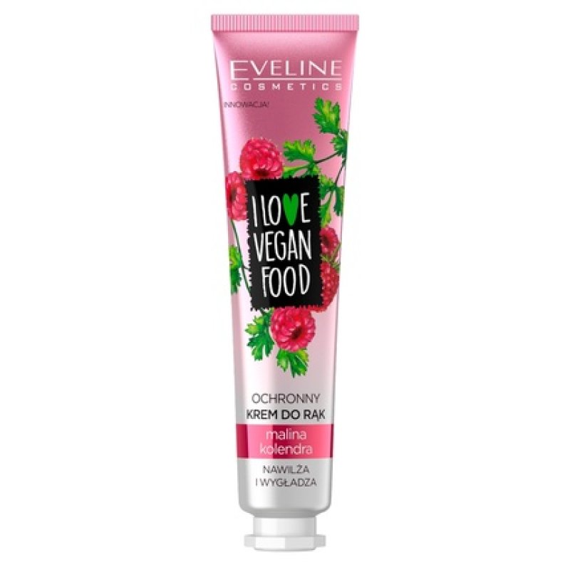Eveline Cosmetics Ich Liebe Vegan Food Protective Hand Cream Raspberry & Coriander 50ml