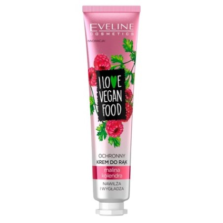 Eveline Cosmetics Ich Liebe Vegan Food Protective Hand Cream Raspberry & Coriander 50ml