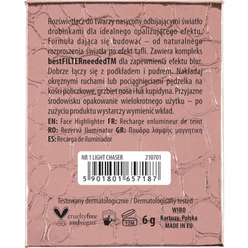 NAM Makeup Glass Highlighter NR 1 Light Chaser 6g 0.21 Ounce