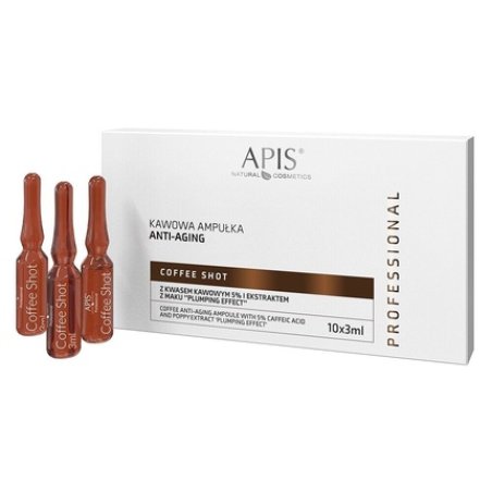 Apis Coffee Shot Anti-Aging Ampoules with 5% Coffee Acid and Poppy Extract