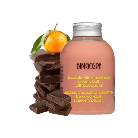 Bingospa Chocolate Bath Fluid With Orange Scent And Babassu Oil