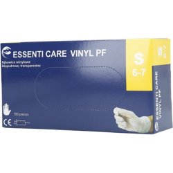 POWDER-FREE VINYL GLOVES S 100 PCS