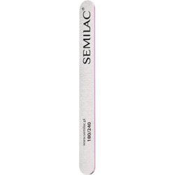 Semilac Straight Nail File 180/240 for Manicure and Pedicure - Smooths Natural and Acrylic Nails