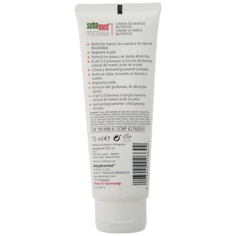 Sebamed Nourishing Hand Cream for Sensitive Skin 75ml