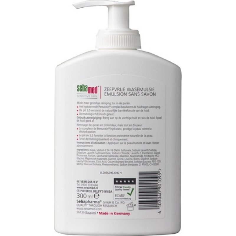 Sebamed soap-free wax emulsion 300ml
