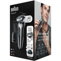 Braun Series 7 70-S7200CC Foil shaver Trimmer Black, Silver
