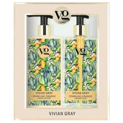 Vivian Gray Sparkling Orange Cream Soap And Hand Lotion Cosmetic Set
