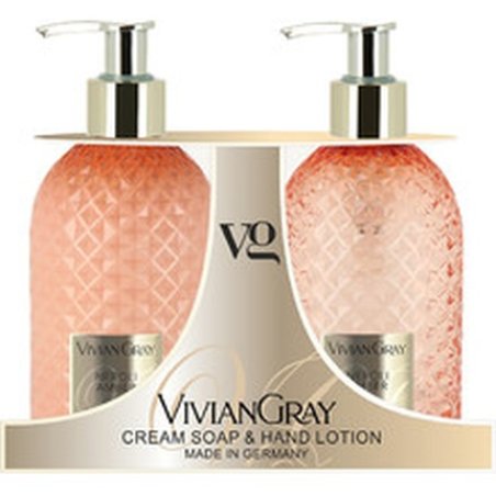 Vivian Gray Neroli Amber Soap Dispenser with Matching Hand Cream 300ml