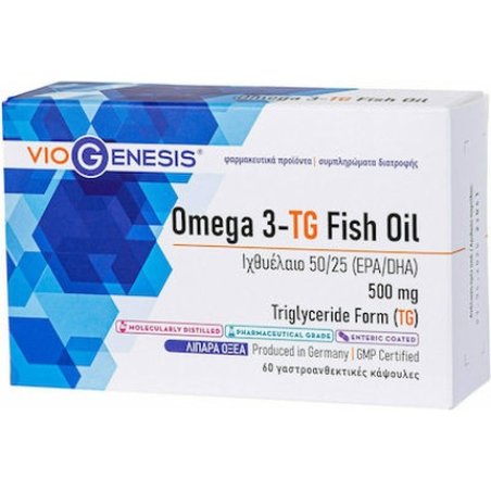 Viogenesis Omega 3-Tg Fish Oil 500mg - 60 Soft Capsules