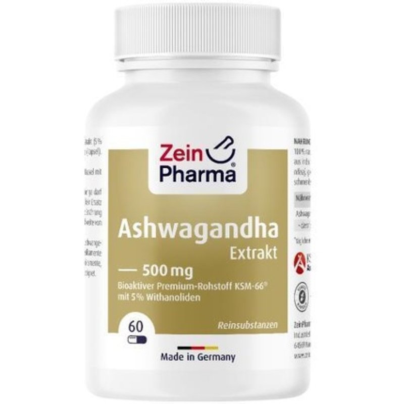 Ashwagandha Extract 500mg Capsules 60 Pieces