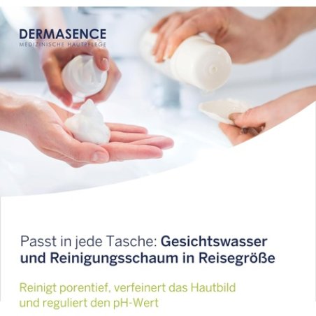 DERMASENCE Travel Set Mousse/Tonic 50ml x 2 - Clarifying Cleansing Foam and Soothing Facial Toner in Convenient Travel