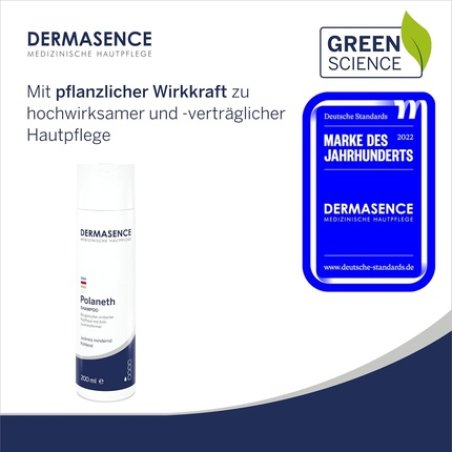 DERMASENCE Polaneth Shampoo 200ml - Soothing Shampoo for Irritated and Itchy Scalp - Fragrance-Free