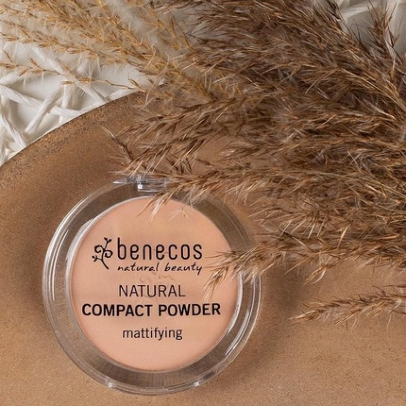 Benecos Natural Cosmetics Compact Powder Pressed Matting Vegan Porcelain 9g
