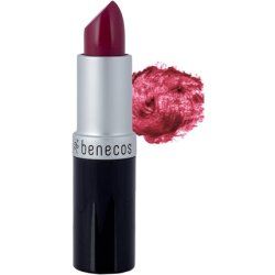 Benecos Natural Beauty Cosmetics Shimmering Lipstick with Organic Jojoba Oil and Organic Beeswax 4.5g Watermelon