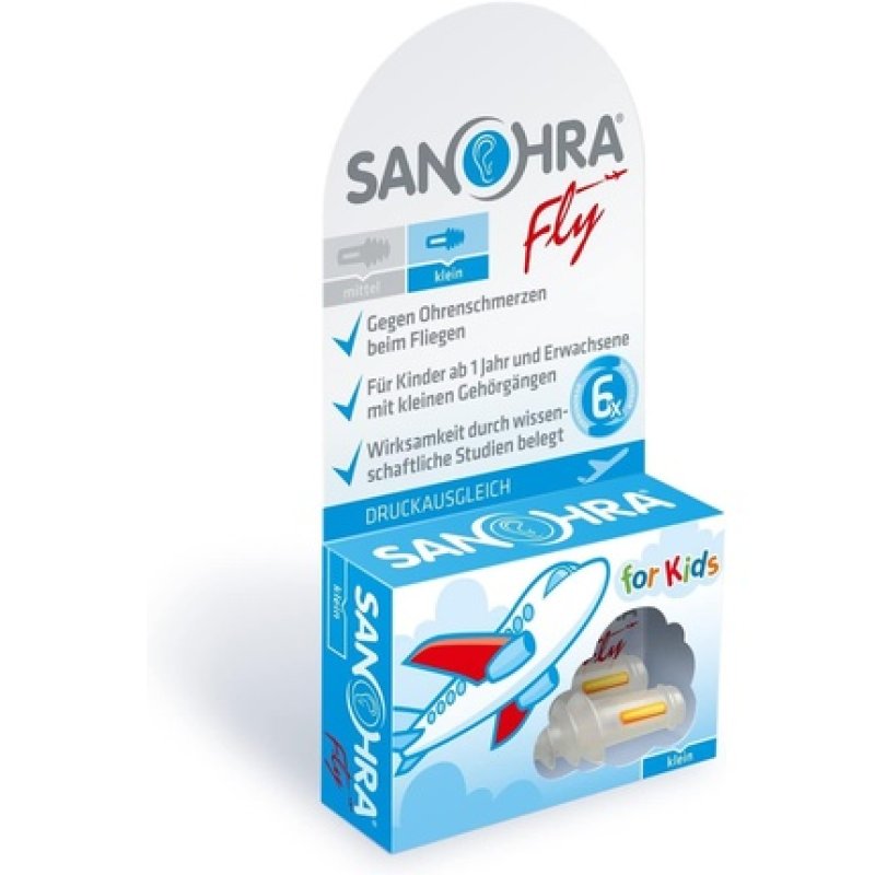Sanohra Earplugs for Airplane Travel - Small Child Size