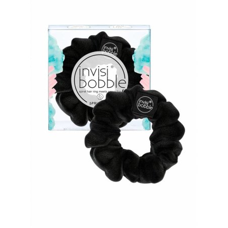 Invisibobble Sprunchie True Black Spiral Hair Ring Meets Scrunchie No Kink