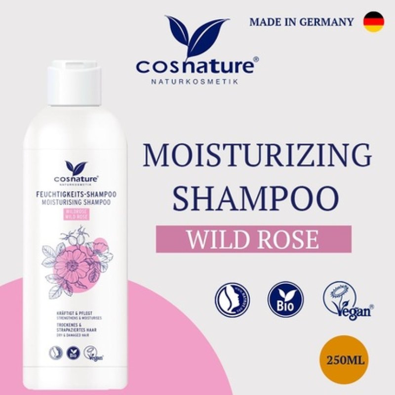 Moisturizing Shampoo Rose Wild Organic 250ml COSNATURE
