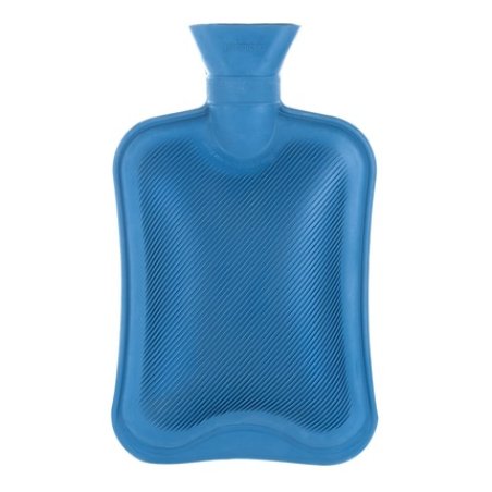 Ks Brands Ribbed Hot Water Bottle 2 Litre In Blue