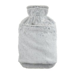 Ks Brands Plush Hot Water Bottle 2 Litre Grey