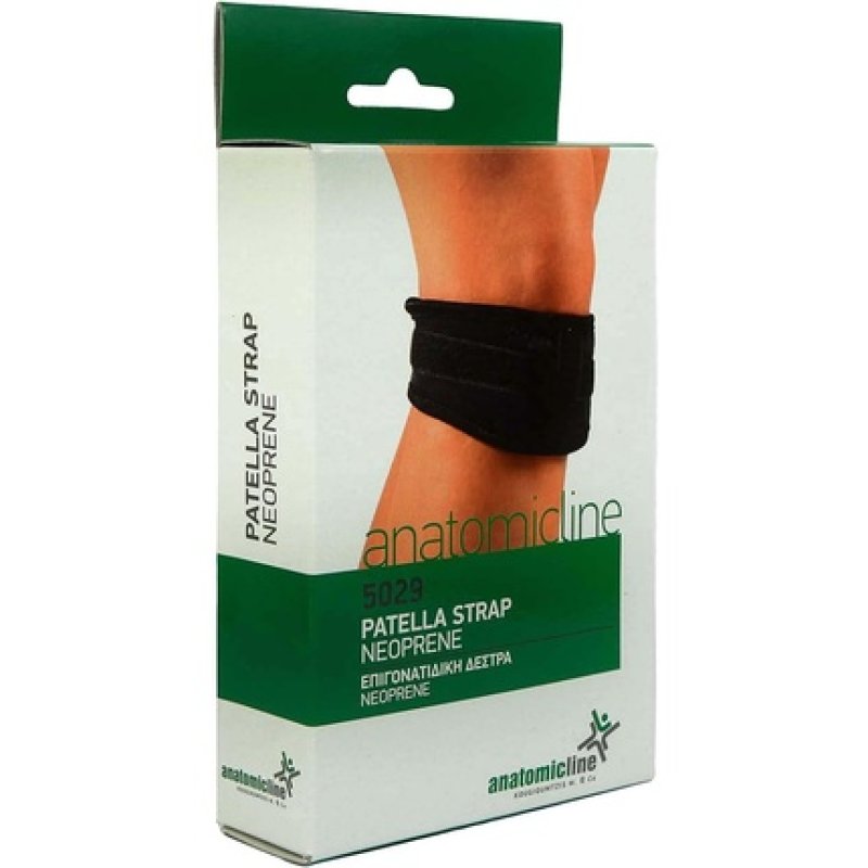 Anatomicline Patella Strap Made of Neoprene with Inner Lining Black