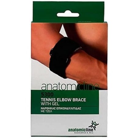 Anatomicline Tennis Elbow Brace with Gel - One Size, Black