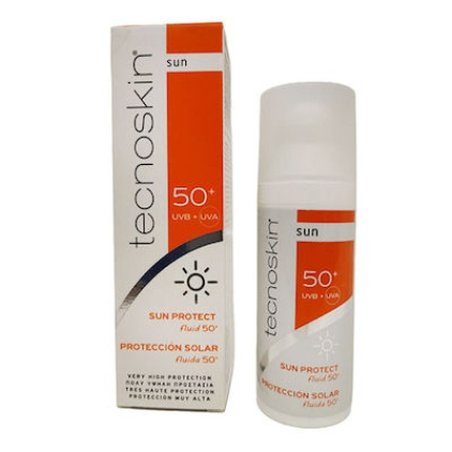 Tecnoskin Sun Protect Fluid Spf50 - Sunscreen For Oily Acne-Prone Skin, 50ml