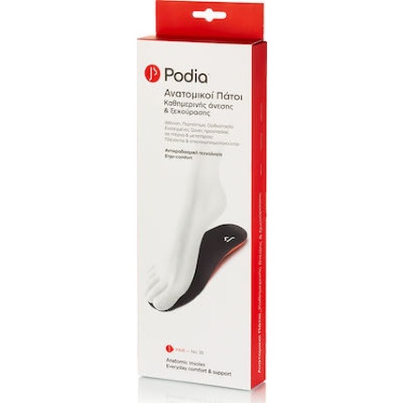 Podia Anatomical Insoles No 35 1 Pair