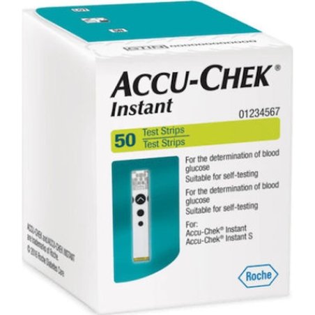 Accu-Chek Instant Test Strips For Blood Sugar Measurement 50 Pieces