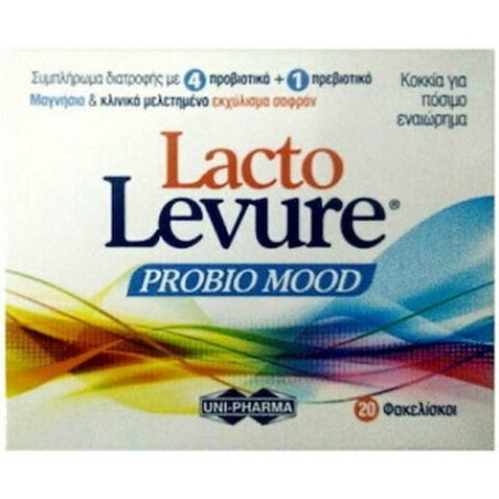 Uni-Pharma Lactolevure Probio Mood Probiotics For Mood 20 Sachets