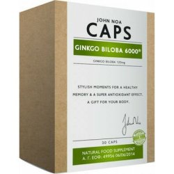 John Noa Ginkgo Biloba 6000 120mg Liposomal For Circulatory System - Memory 30 Capsules