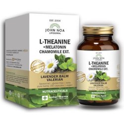 John Noa L-Theanine Melatonin Chamomile Lavender Balm Valerian Dietary Supplement For Sleep - 90 Capsules