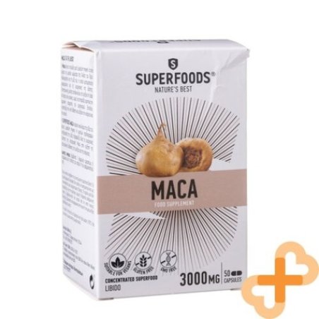 Superfoods Maca 50 Capsule Food Supplement Libido Support for Men and Women