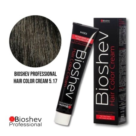Bioshev Professional Hair Color Cream 100ml - Light Brown Chocolate 5.17