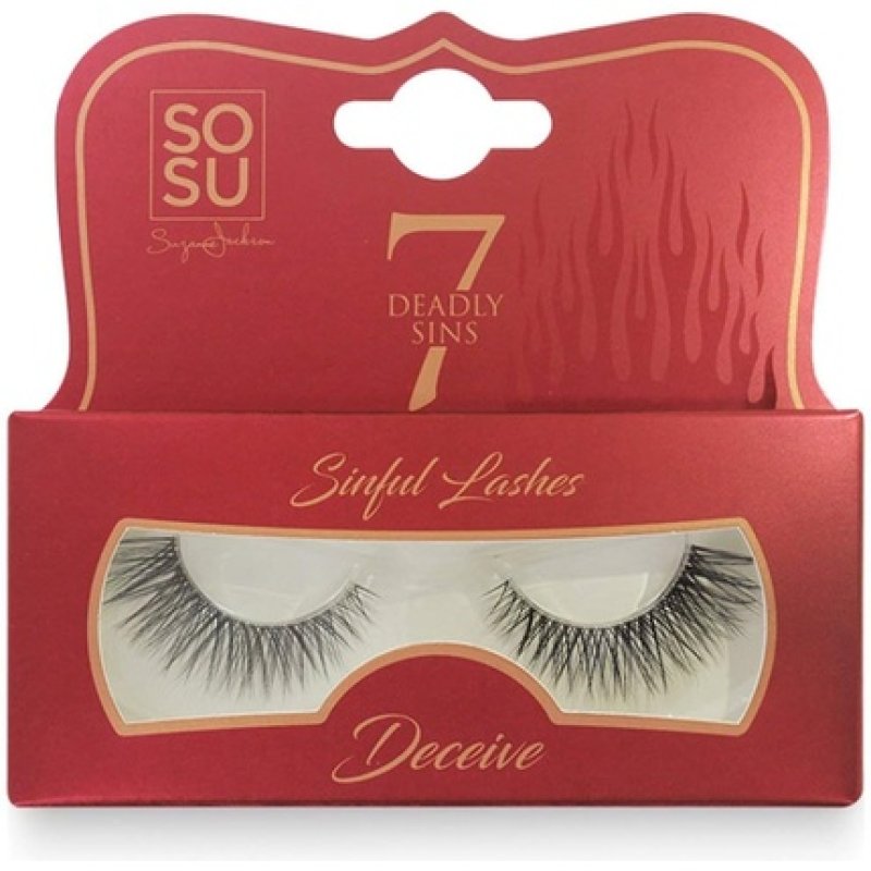 SOSU 7 Deadly Sins Strip Lashes Deceive Handmade Criss Cross Tapered Strands