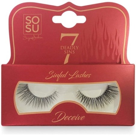 SOSU 7 Deadly Sins Strip Lashes Deceive Handmade Criss Cross Tapered Strands