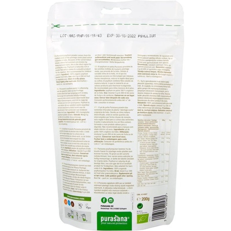 BIO Psyllium RAW Powder 200g