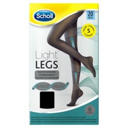 Scholl Light Legs 20 Denier Tights Size S Black