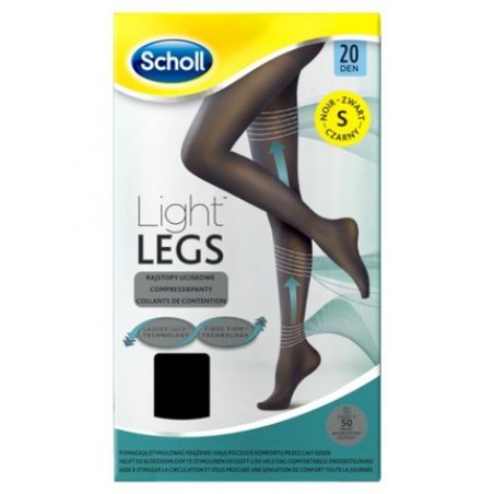 Scholl Light Legs 20 Denier Tights Size S Black