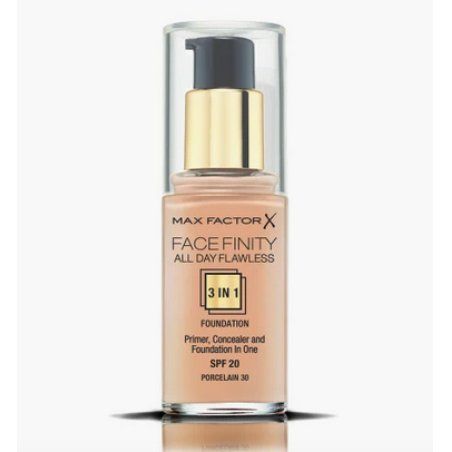 Max Factor Facefinity All Day Flawless 3 In 1 Bouteille Liquide 30 Porcelain